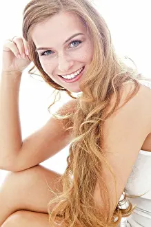 Brandenburg Prints: Smiling long-haired young woman