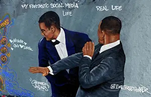 Gardens Prints: Will Smith slaps Chris Rock at the Oscars