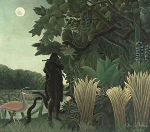 Impressionism Prints: The Snake Charmer by Rousseau, Henri Julien Felix (1844-1910) / Musee d'Orsay