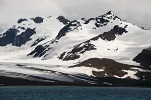 South Georgia Prints: snow-capped peaks and the grace glacier, on the northern coast of south georgia island