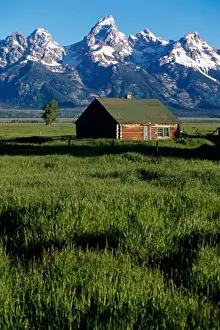 National Landmark Prints: Snowcapped mountains, Grand Teton National Park, Wyoming, USA