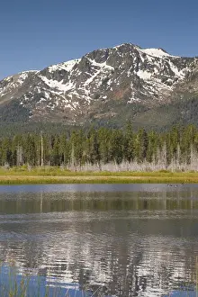 Fresh Air Prints: A snowy Mount Tallac in a reflecting pool near Lake Tahoe in California