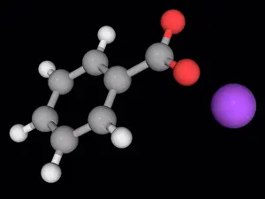 Matter Prints: Sodium benzoate, molecular model