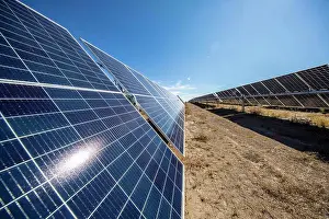 Global Warming Prints: Solar farm in Central California