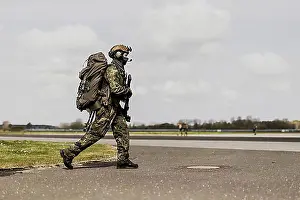 Soldiers Prints: A soldier of the Bundeswehr, taken during the Bundeswehr exercise Fast Eagle in Barth