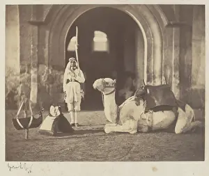 Matter Prints: Soldier and Military Camel 1866 Gustave Le Gray French Though he was the most influential