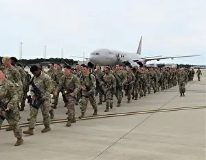 Strongertogether Prints: Soldiers assigned to the 16th Military Police Brigade return back to Fort Bragg