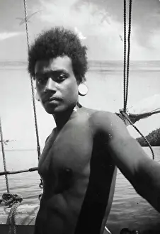 Population Prints: Solomon Islands - Population - Men. January 15, 1936