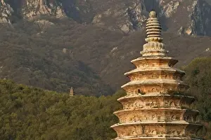 Chinese Prints: Songyue Temple Pagoda near Shaolin Monastery