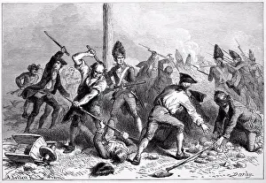 Soldiers Prints: The Sons of Liberty Defending the Liberty Pole