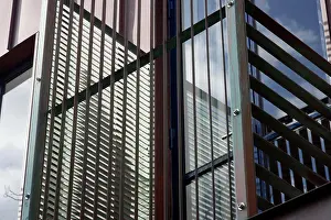 Weathered Prints: south melbourne house steel louvered juliet balcony - detail