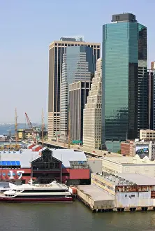 Harbour Prints: South Street Seaport and Lower Manhattan buildings
