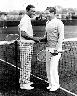 Southport Stages First All-Professional Tennis TournamentDan Maskell the Wimbledon professional (left)