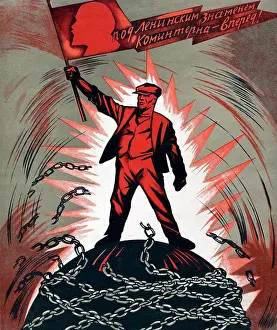 Soviet Prints: Soviet Russian propaganda poster. 1929