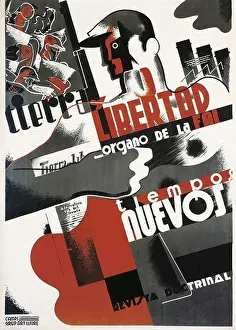 Institution Prints: Spanish Civil War (1936-1939). Advertising poster of the anarchist magazine Tierra y Libertad