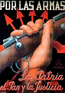 Propaganda Prints: Spanish civil war nationalist (francoist) poster 1937
