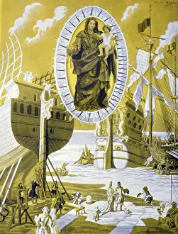 Virgin Prints: Spanish civil war: Virgin of the Rosary The Galeona
