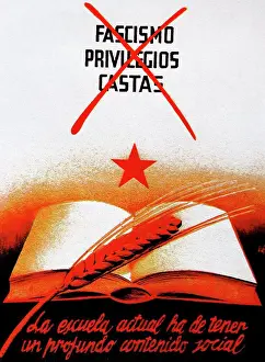 Spanish Prints: Spanish Communist propaganda poster