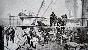 Commander Prints: Spanish fleet at the Battle of Callao (Combate del Dos de Mayo ) commanded by Admiral Casto Méndez Núñez