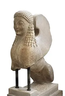 Greece Prints: Sphinx. 560 -550 BC. Archaic Greek art