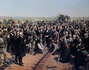 Union Prints: The Last Spike: May 10, 1869 Union Pacific Railroad