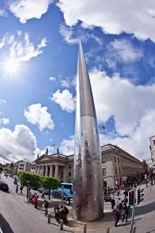 Capital Cities Prints: Spire in a city, Spire Of Dublin