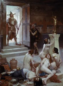 Toughness Prints: Spoils Of The Battle 1893 Paul Joseph Jamin (1853-1903 French) Oil On Canvas