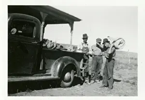 Spring Development Crew Unloads Camp Outfits