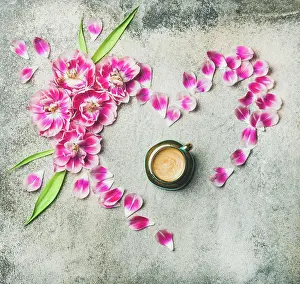 Tulip Prints: Spring morning concept