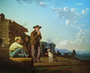 Adult Sonly Prints: The Squatters; 1850 Oil on canvas George Caleb Bingham American; 1811-1879