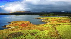 Wahrzeichen Prints: St Johns Point in Donegal an der Westküste Irlands - ein atemberaubender Küstenblick mit einer historischen Ruine