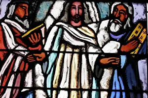 Catholic Prints: St Joseph church. Stained glass