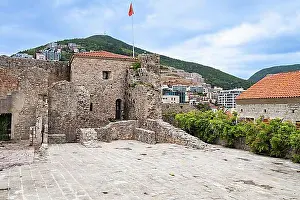 Fortifications Prints: St. Mary's Castle, Citadel, Old Town, Budva, Montenegro, Europe