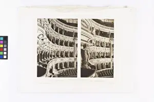 Photographs Prints: st, University ring - Burgtheater - interior view - spectator - lodges
