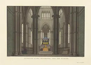 Opera Prints: Stage design for the tragedy The Bride of Messina by Friedrich Schiller
