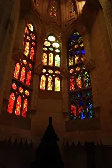 Stained Prints: Stained glass windows inside the Sagrada Familia