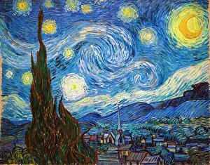 Shiny Prints: The Starry Night 1889 Oil on canvas Vincent van Gogh Dutch; 1853-1890