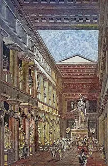 Elder Prints: The statue of Athena Parthenos by Pheidias in the Cella of the Parthenon