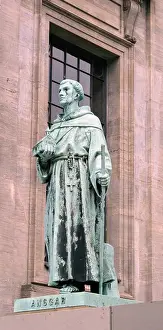 Hamburg Prints: Statue in Copenhagen, Denmark, depicting Saint Ansgar (801 865)