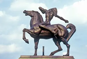 Warrior Prints: Statue of Indian on Horse, Grant Park, Chicago, Illinois