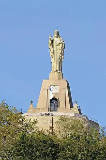 Exterior Photograph Prints: Statue of Jesus Christ, Mt Monte Urgull