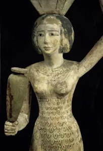 1158 Prints: STATUE OF THE OFFERING PORTER EGYPTIAN ART d Musee du Louvre, Paris