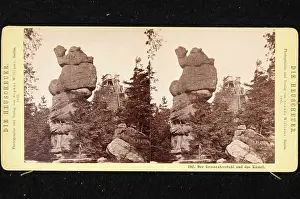 Williams Prints: Stereo photograph showing a grandfather chair