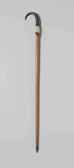 Inscription Prints: Stick of Ahornhout with a hook composed of a Gemzenhoorn and hoef