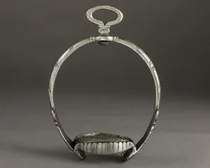 Leather Prints: Stirrup second half 17th century German Such stirrups of circular shape came back in fashion in the mid-17th century