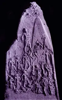 Plaque Prints: Stone plaque depicting the triumph of King Naram-Sin of Akkad