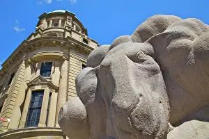 Monument Prints: Stone ram, Derby, Derbyshire, England, United Kingdom, Europe