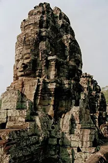 Mystery Prints: Stone Sculptures, Angkor Wat, Siem Reap, Cambodia