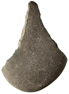 Spaniard Prints: Stone tip. Mesolithic art. SPAIN