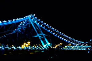 2020 Prints: Storey Bridge Towers detail, Brisbane River